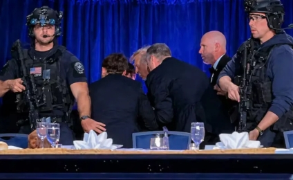 Evacuaron a Trump tras un tiroteo en un hotel de Washington