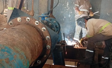 Sameep instaló un nuevo equipo de bombeo para incrementar la producción de agua potable